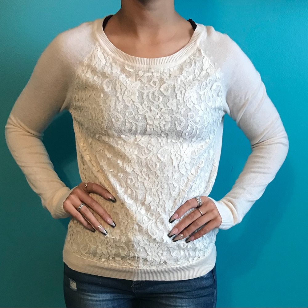 Cream sweater